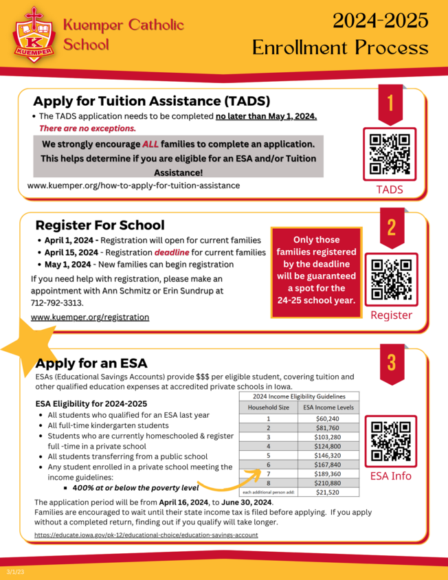 Tuition Assistance & Tuition Rates Kuemper Catholic School Carroll, IA